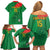 Custom Burkina Faso Football Family Matching Off Shoulder Short Dress and Hawaiian Shirt Go Les Etalons