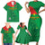 Custom Burkina Faso Football Family Matching Short Sleeve Bodycon Dress and Hawaiian Shirt Go Les Etalons