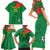 Custom Burkina Faso Football Family Matching Short Sleeve Bodycon Dress and Hawaiian Shirt Go Les Etalons