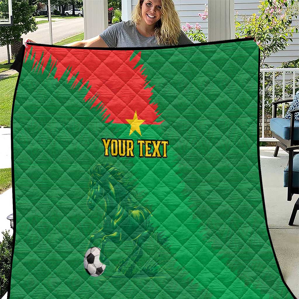 Custom Burkina Faso Football Quilt Go Les Etalons