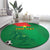 Custom Burkina Faso Football Round Carpet Go Les Etalons