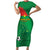 Custom Burkina Faso Football Short Sleeve Bodycon Dress Go Les Etalons