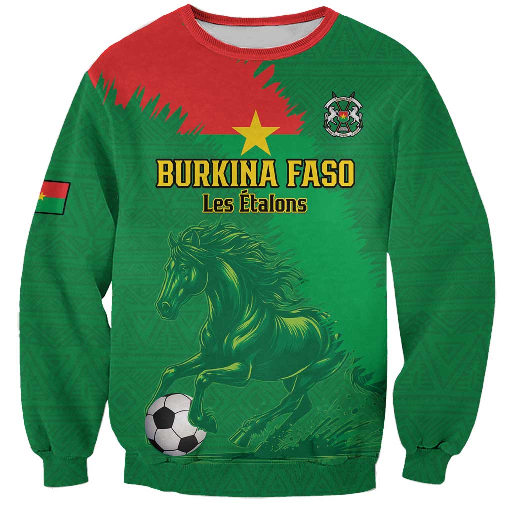 Custom Burkina Faso Football Sweatshirt Go Les Etalons