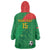 Custom Burkina Faso Football Wearable Blanket Hoodie Go Les Etalons