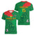 Custom Burkina Faso Football Women V-Neck T-Shirt Go Les Etalons