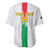 Custom Burkina Faso Football Baseball Jersey Grunge Style