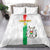 Custom Burkina Faso Football Bedding Set Grunge Style