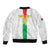 Custom Burkina Faso Football Bomber Jacket Grunge Style