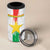 Custom Burkina Faso Football 4 in 1 Can Cooler Tumbler Grunge Style