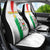 Custom Burkina Faso Football Car Seat Cover Grunge Style