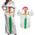 Custom Burkina Faso Football Couples Matching Off Shoulder Maxi Dress and Hawaiian Shirt Grunge Style