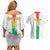 Custom Burkina Faso Football Couples Matching Off Shoulder Short Dress and Hawaiian Shirt Grunge Style