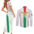 Custom Burkina Faso Football Couples Matching Short Sleeve Bodycon Dress and Long Sleeve Button Shirt Grunge Style