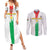 Custom Burkina Faso Football Couples Matching Summer Maxi Dress and Long Sleeve Button Shirt Grunge Style