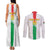 Custom Burkina Faso Football Couples Matching Tank Maxi Dress and Long Sleeve Button Shirt Grunge Style