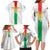 Custom Burkina Faso Football Family Matching Long Sleeve Bodycon Dress and Hawaiian Shirt Grunge Style