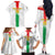 Custom Burkina Faso Football Family Matching Off The Shoulder Long Sleeve Dress and Hawaiian Shirt Grunge Style