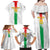 Custom Burkina Faso Football Family Matching Off Shoulder Maxi Dress and Hawaiian Shirt Grunge Style