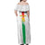 Custom Burkina Faso Football Family Matching Off Shoulder Maxi Dress and Hawaiian Shirt Grunge Style