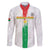 Custom Burkina Faso Football Family Matching Puletasi and Hawaiian Shirt Grunge Style