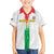 Custom Burkina Faso Football Family Matching Puletasi and Hawaiian Shirt Grunge Style