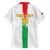 Custom Burkina Faso Football Family Matching Short Sleeve Bodycon Dress and Hawaiian Shirt Grunge Style