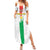 Custom Burkina Faso Football Family Matching Summer Maxi Dress and Hawaiian Shirt Grunge Style