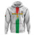 Custom Burkina Faso Football Hoodie Grunge Style