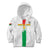 Custom Burkina Faso Football Kid Hoodie Grunge Style