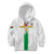 Custom Burkina Faso Football Kid Hoodie Grunge Style