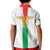 Custom Burkina Faso Football Kid Polo Shirt Grunge Style