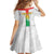 Custom Burkina Faso Football Kid Short Sleeve Dress Grunge Style