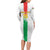 Custom Burkina Faso Football Long Sleeve Bodycon Dress Grunge Style