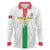 Custom Burkina Faso Football Long Sleeve Polo Shirt Grunge Style