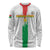 Custom Burkina Faso Football Long Sleeve Shirt Grunge Style