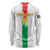 Custom Burkina Faso Football Long Sleeve Shirt Grunge Style