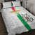 Custom Burkina Faso Football Quilt Bed Set Grunge Style