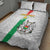 Custom Burkina Faso Football Quilt Bed Set Grunge Style