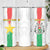 Custom Burkina Faso Football Skinny Tumbler Grunge Style