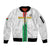 Custom Burkina Faso Football Sleeve Zip Bomber Jacket Grunge Style