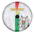 Custom Burkina Faso Football Spare Tire Cover Grunge Style