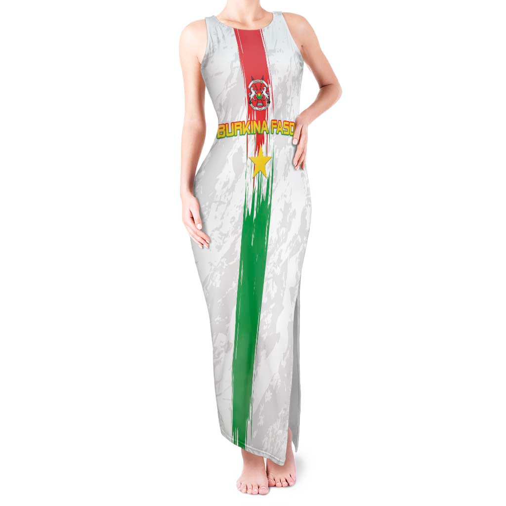 Custom Burkina Faso Football Tank Maxi Dress Grunge Style