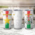 Custom Burkina Faso Football Tumbler Cup Grunge Style