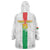 Custom Burkina Faso Football Wearable Blanket Hoodie Grunge Style