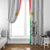 Custom Burkina Faso Football Window Curtain Grunge Style