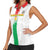 Custom Burkina Faso Football Women Sleeveless Polo Shirt Grunge Style