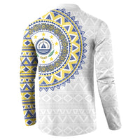 Cape Verde Button Sweatshirt African Tribal Pattern