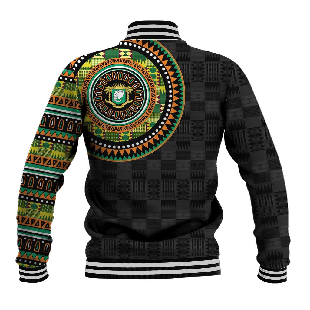 Ivory Coast Baseball Jacket African Tribal Pattern