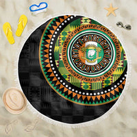 Ivory Coast Beach Blanket African Tribal Pattern