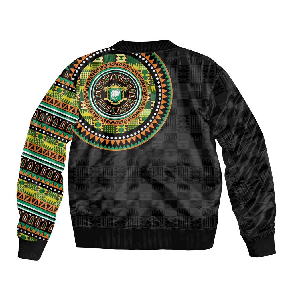 Ivory Coast Bomber Jacket African Tribal Pattern